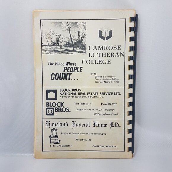 Vintage 1970s Cookbook Scandia Lutheran Church Women Armena Alberta Camrose AB - Picture 2 of 16